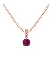 July Birthstone Silver Necklace SPE-5705